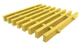 One and One Half Inch Deep Sixty Percent Open Heavy Duty Pultruded Grating