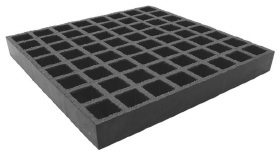 1-1/2&quot; deep x 1-1/2&quot; Dark Gray Square Mesh Molded FRP Grating