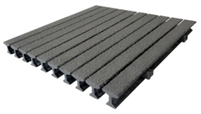 1&quot; Deep / 17% Open Light Gray Pultruded FRP Grating