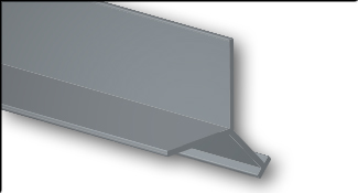 Gray Pultruded Fiberglass Structural Embedment Angle
