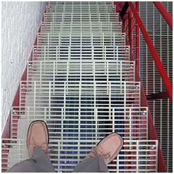Clear Fiberglass Stair Treads