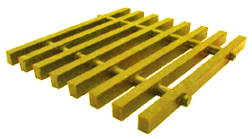 One Inch Deep Sixty Percent Open Heavy Duty Pultruded Grating
