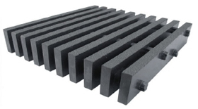 Two and One Half Inch Deep Fifty Percent Open Heavy Duty Pultruded Grating