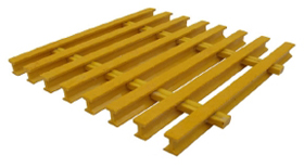 One Inch Deep Sixty Percent Open I Bar Industrial Pultruded Grating