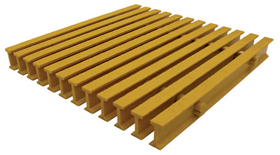 One and One Half Inch Deep Forty Percent Open I Bar Industrial Pultruded Grating