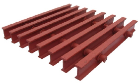 1 1/2 Inch Deep Sixty Percent Open Pultruded Phenolic Grating