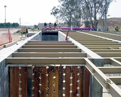 City of Redlands Waste Water Treatment Plant Overview of FRP I Bar Instatallation