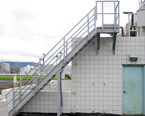 City of San Bernadino Light Gray Fiberglass Staircase