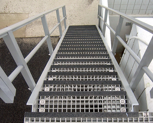 City of San Bernadino Light Gray Staircase Stair Treads