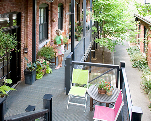 Davis Square Lofts Fiberglass Deck