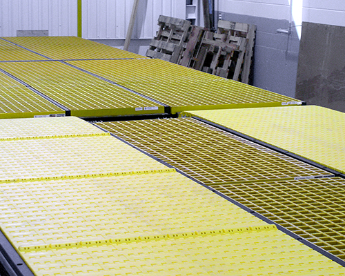 Yellow FRP Grating trench cover  for Eclipse Car Wash
