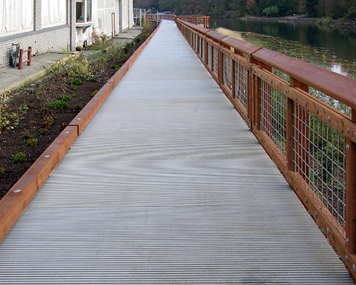 Pultruded Fiberglass Holly Street Walkway in Bellingham Washington