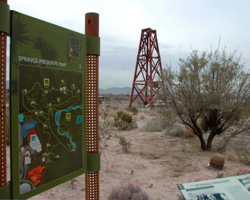 Las Vegas Springs Preserve Directional Signage