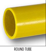 Safety Yellow Pultruded Fiberglass Round Tube