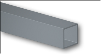 Dark Gray Pultruded Fiberglass Structural Square Tube