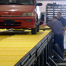 Eclipse Car Wash FRP Grating Conveyor Test